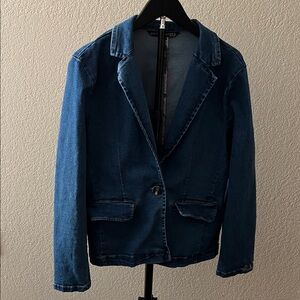Stylish Dark Blue Denim Jacket